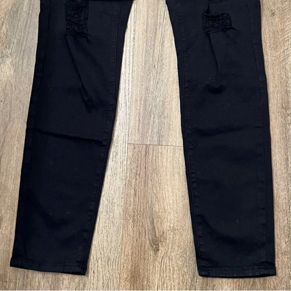 Good‎ American Good Legs Ripped Skinny Jeans Black002